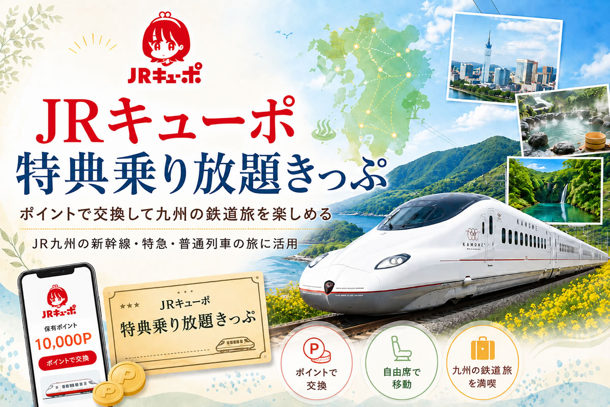 JRキューポ特典乗り放題きっぷ登場！2日間九州乗り放題を解説 | とく