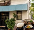 ぬか床 千束の外観と魚のぬか床炊き定食を組み合わせたイメージ