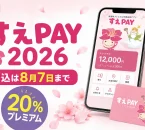 すえPAY2026の申込期限と20パーセントプレミアムを案内する文字入りアイキャッチ