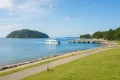 福岡市西区の海辺、能古島、フェリー、釣り桟橋を表現した観光イメージ
