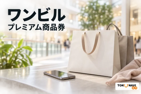 ワンビルを紹介する買い物イメージ。実在施設や公式券面・アプリの写真ではありません。