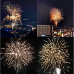周船寺花火大会の打ち上げ花火