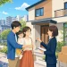 北九州市へ転入する子育て世帯が住宅の鍵を受け取るイラスト